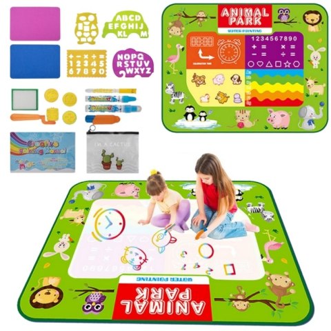 WOOPIE Mata Wodna do Malowania 2w1 XXL Dwustronna Zwierzęta WOOPIE Mata Wodna do Malowania 2w1 XXL Dwustronna Zwierzęta