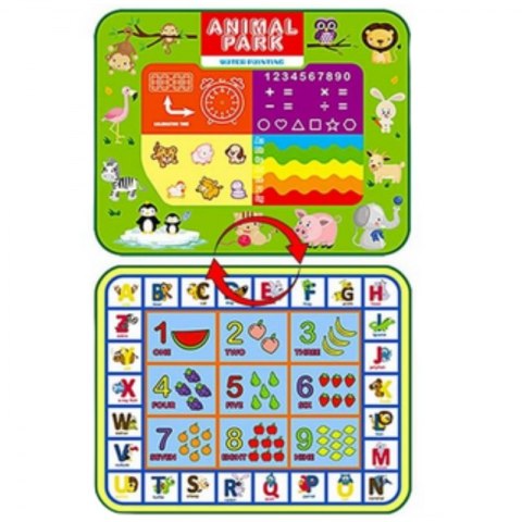 WOOPIE Mata Wodna do Malowania 2w1 XXL Dwustronna Zwierzęta WOOPIE Mata Wodna do Malowania 2w1 XXL Dwustronna Zwierzęta