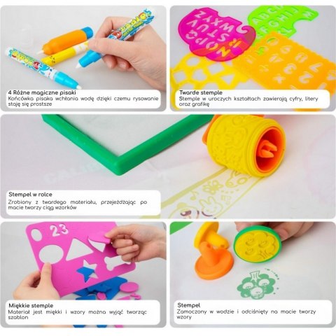 WOOPIE Mata Wodna do Malowania 2w1 XXL Dwustronna Zwierzęta WOOPIE Mata Wodna do Malowania 2w1 XXL Dwustronna Zwierzęta