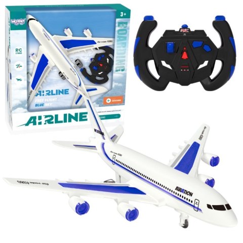 WOOPIE Niebieski Zdalnie Sterowany Samolot Pasażerski Airline WOOPIE Niebieski Zdalnie Sterowany Samolot Pasażerski Airline