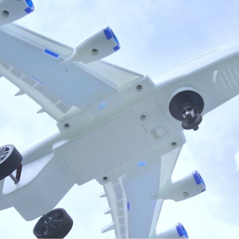 WOOPIE Niebieski Zdalnie Sterowany Samolot Pasażerski Airline WOOPIE Niebieski Zdalnie Sterowany Samolot Pasażerski Airline