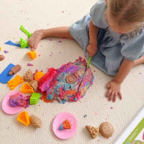 WOOPIE Piasek Kinetyczny 6 Kolorów 1,2 kg Zestaw Restauracja Stolik z Foremkami WOOPIE Piasek Kinetyczny 6 Kolorów 1,2 kg Zestaw Restauracja Stolik z Foremkami