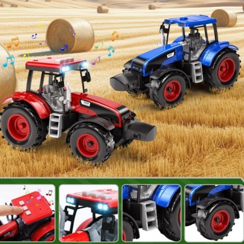 WOOPIE Samochód Laweta z Traktorami Farma Światła Dźwięki WOOPIE Samochód Laweta z Traktorami Farma Światła Dźwięki