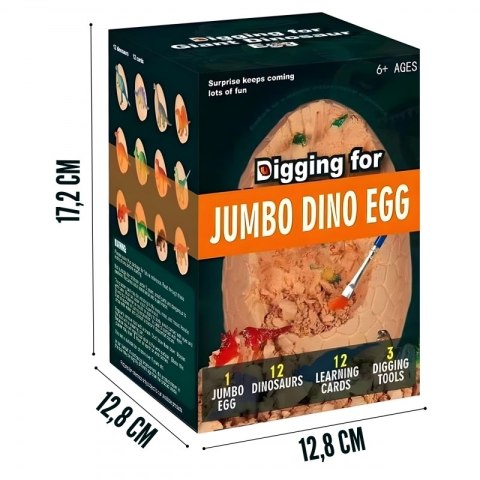 WOOPIE Wykopalisko Jajko Dinozaura Zestaw Archeologa do Rozkopania 12 Dinozaurów WOOPIE Wykopalisko Jajko Dinozaura Zestaw Archeologa do Rozkopania 12 Dinozaurów