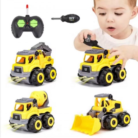 WOOPIE Zdalnie Sterowany Samochodzik Budowlany DIY WOOPIE Zdalnie Sterowany Samochodzik Budowlany DIY