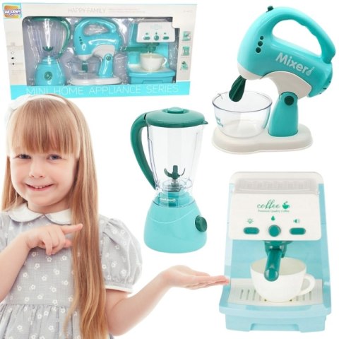 WOOPIE Zestaw AGD 3w1 Ekspres Mikser Blender Efekty Dźwiękowe Świetlne WOOPIE Zestaw AGD 3w1 Ekspres Mikser Blender Efekty Dźwiękowe Świetlne