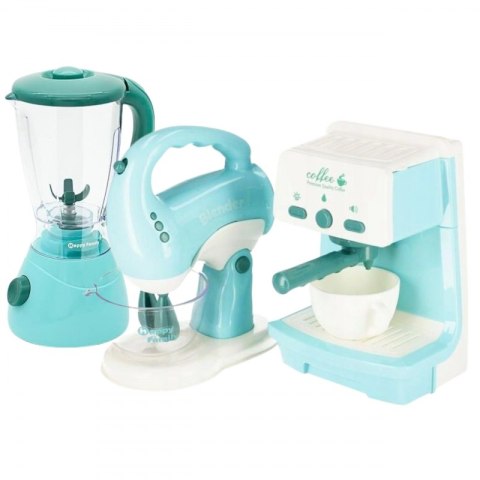 WOOPIE Zestaw AGD 3w1 Ekspres Mikser Blender Efekty Dźwiękowe Świetlne WOOPIE Zestaw AGD 3w1 Ekspres Mikser Blender Efekty Dźwiękowe Świetlne