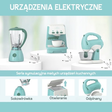 WOOPIE Zestaw AGD 3w1 Ekspres Mikser Blender Efekty Dźwiękowe Świetlne WOOPIE Zestaw AGD 3w1 Ekspres Mikser Blender Efekty Dźwiękowe Świetlne