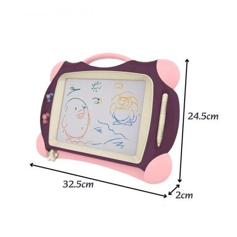 WOOPIE Znikopis Tablica Magnetyczna Kolorowa + 2 Stempelki Fioletowy WOOPIE Znikopis Tablica Magnetyczna Kolorowa + 2 Stempelki Fioletowy