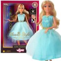 WOOPIE ROYAL Lalka Lily 30 cm Długie Blond Włosy Elegancka Turkusowa Sukienka