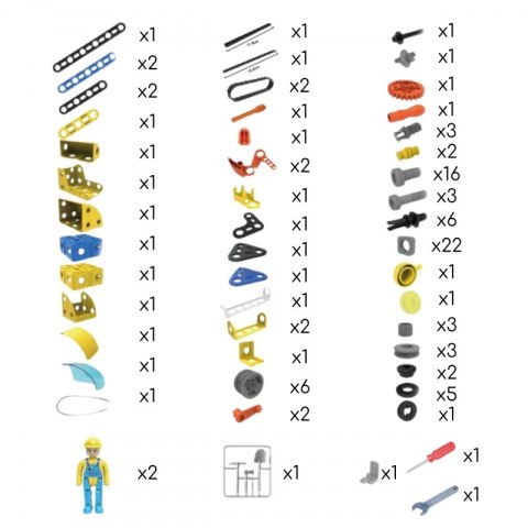 WOOPIE Klocki Konstrukcyjne Zbuduj Pojazdy Budowlane 6 Modeli STEAM