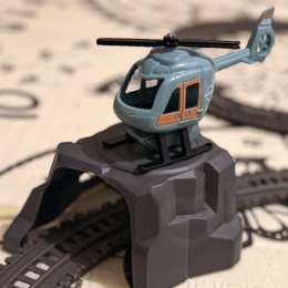 WOOPIE Elektryczna Kolejka Tor Retro Ciuchcia Lokomotywa + 2 Wagony - Zestaw 76 el.