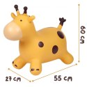 WOOPIE Skoczek Gumowy do Skakania Żyrafa Żółta + Pompka