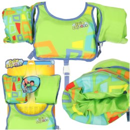 Kamizelka piankowa z rękawkami do pływania kapok dla dzieci 3-6 lat 19-30 kg BESTWAY 32174 zielona