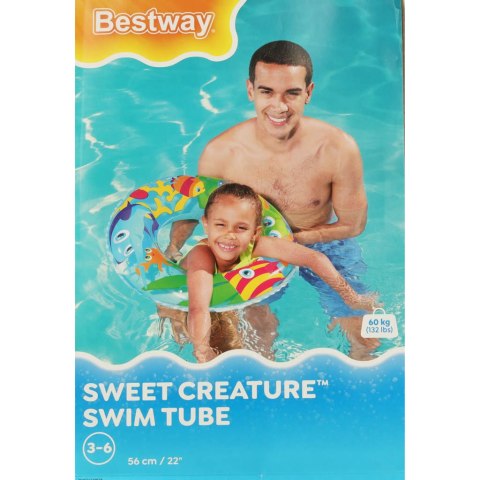Kółko do pływania koło dmuchane BESTWAY 36013 rybki 56cm Kółko do pływania koło dmuchane BESTWAY 36013 rybki 56cm