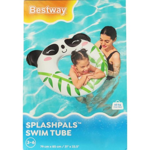Kółko do pływania koło dmuchane dla dzieci BESTWAY 36351 panda 85-76cm Kółko do pływania koło dmuchane dla dzieci BESTWAY 36351 panda 85-76cm