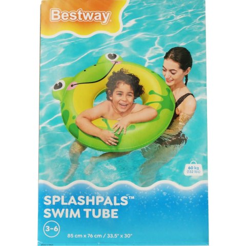Kółko do pływania koło dmuchane dla dzieci BESTWAY 36351 żaba 85-76cm Kółko do pływania koło dmuchane dla dzieci BESTWAY 36351 żaba 85-76cm