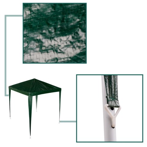 Pawilon ogrodowy namiot imprezowy handlowy altana zielona 2 x 2m Pawilon ogrodowy namiot imprezowy handlowy altana zielona 2 x 2m