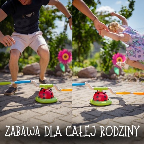 WOOPIE Gra Zręcznościowa 3w1 Wyrzutnia Rakiet Skakanka Rzut do Celu Biedronka