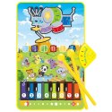 WOOPIE Mata Muzyczna Zwierzątka Interaktywne Pianino I Perkusja 2w1