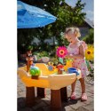 WOOPIE Stolik Wodny 2w1 Piaskownica Statek Piracki z Parasolem XL z Maszyna do Robienia Baniek Mydlanych