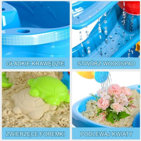 WOOPIE Stolik Wodny XL Zabawa Wodą i Piaskiem 37 el.