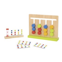 TOOKY TOY Układanka Montessori Gra Logiczna na Czas Kolory 30 Wzorów 18 el.