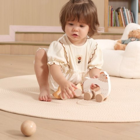 VIGA PolarB Drewniana Kurka z Pisklętami do Ciągnięcia