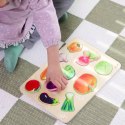 CLASSIC WORLD Układanka Drewniana Edukacyjna Warzywa Montessori 7el.