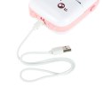 Drukotek drukarka mini termiczna do zdjęć notatek etykiet + kabel USB kotek kot różowy