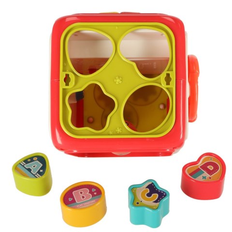 Sorter Układanka kostka sensoryczna klocki edukacyjne Montessori 6w1 Sorter Układanka kostka sensoryczna klocki edukacyjne Montessori 6w1