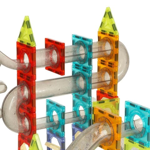 Klocki magnetyczne magnetic sticks marble tor kulkowy z dźwiękiem muzyką grający 118 elementów Klocki magnetyczne magnetic sticks marble tor kulkowy z dźwiękiem muzyką grający 118 elementów