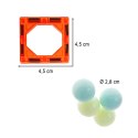 Klocki magnetyczne marble tor kulkowy świecący 49 elementów