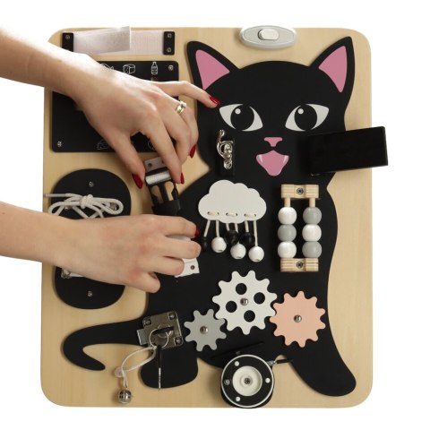 Tablica manipulacyjna sensoryczna Kotek LULILO KICIAO Tablica manipulacyjna sensoryczna Kotek LULILO KICIAO